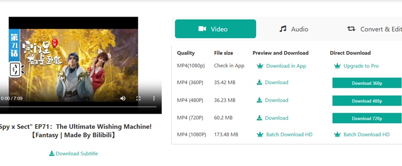 download videos from bilibili