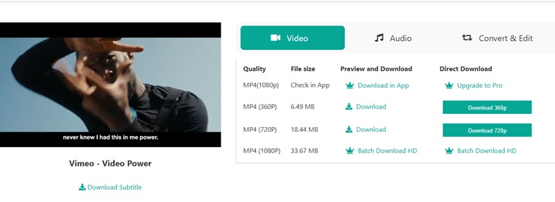 download videos from vimeo